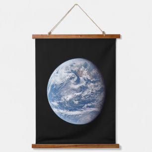 Planeet Aarde genomen door de Apollo 11 bemanning. Hangend Wandkleed