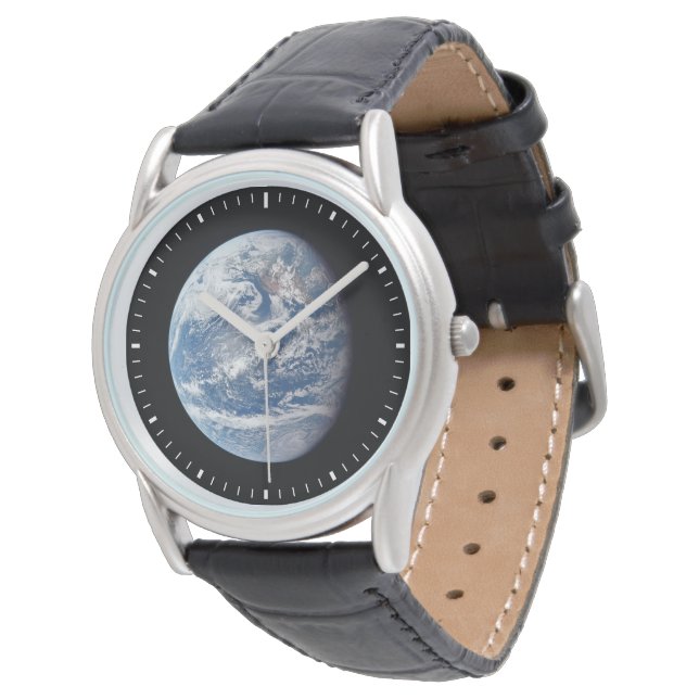 Planeet Aarde genomen door de Apollo 11 bemanning. Horloge (Gekanteld)