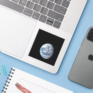 Planeet Aarde genomen door de Apollo 11 bemanning. Sticker