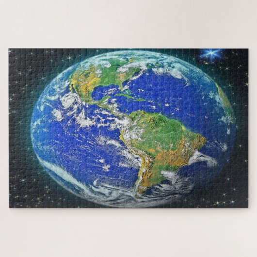 Planeet Aarde Legpuzzel (Horizontaal)