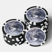 Planeet Aarde Poker Chips (Opstapeling)