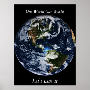 Planeet aarde poster