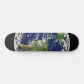 PLANEET AARDE RUIMTEFOTOGRAFIE BLAUW GREENS ZWARTE SKATEBOARD (Horizontaal)
