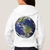 PLANEET AARDE UIT SPACE Girls' Hoodie (Achterkant)