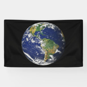 PLANEET AARDE VAN RUIMTEBanner Spandoek