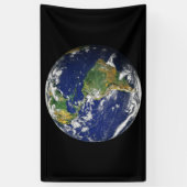 PLANEET AARDE VAN RUIMTEBanner Spandoek (Verticaal)