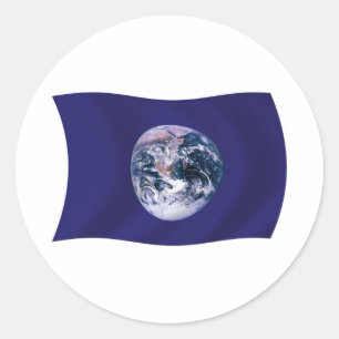 Planeet Aarde Vlag Sticker