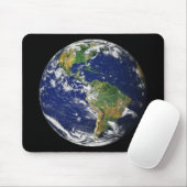 PLANEET AARTH UIT SPACE (Amerika) Mousepad Muismat (Met muis)