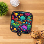 Planeet achtergrond pannenlap (Top down)