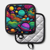 Planeet achtergrond pannenlap (Voorkant / Achterkant)