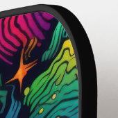 Planeet achtergrond pickleball paddle (Links Detail)