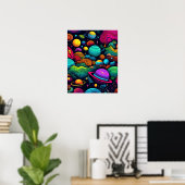 Planeet achtergrond poster (Thuiskantoor)