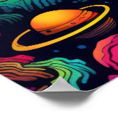 Planeet achtergrond poster (Hoek)