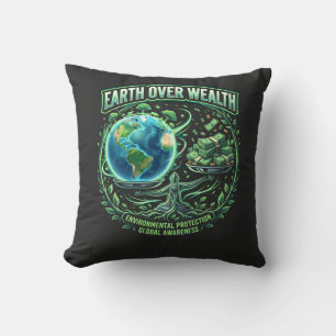 Planeet Boven Winst Kussen