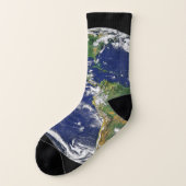 PLANEET DE AARDE VAN RUIMTE over de contactdozen v Sokken (Links - buitenkant)