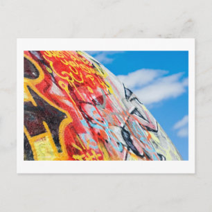 planeet graffiti briefkaart