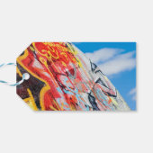 planeet graffiti cadeaulabel (Achterkant Horizontaal)