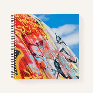 planeet graffiti notitieboek