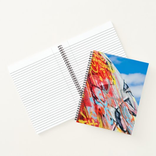 planeet graffiti notitieboek (Binnen)