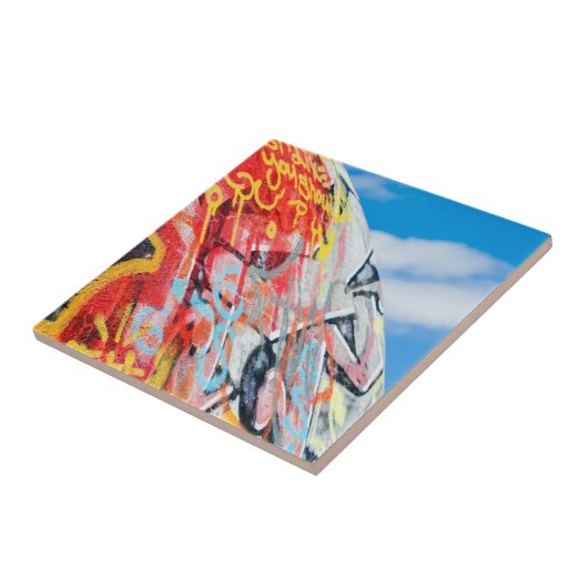 planeet graffiti tegeltje (Zijkant)