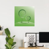 planeet groen poster (Thuiskantoor)