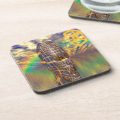 Planeet illusie bier onderzetter (Linkerzijde)