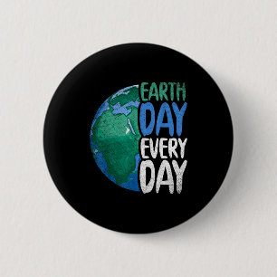 Planeet jubileum Aarddag Elke dag Aarddag  Ronde Button 5,7 Cm