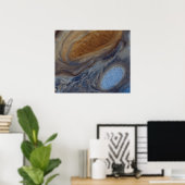 Planeet Jupiter Grote Rode Vlek Poster (Thuiskantoor)