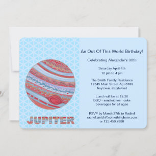 Planeet Jupiter Kleurrijke Ruimte Geek Ruimte Them Kaart