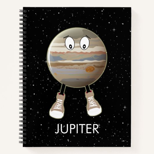 Planeet Jupiter & Sterren Notitieboek (Voorkant)