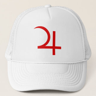 Planeet Jupiter Symbool (rood) Trucker Pet