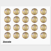 PLANEET JUPITER'S MAAN IO (zonnestelsel) ~ Ronde Sticker (Vel)