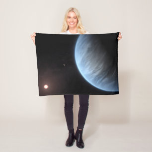 Planeet K2-18b, gastheer ster en bijbehorende plan Fleece Deken