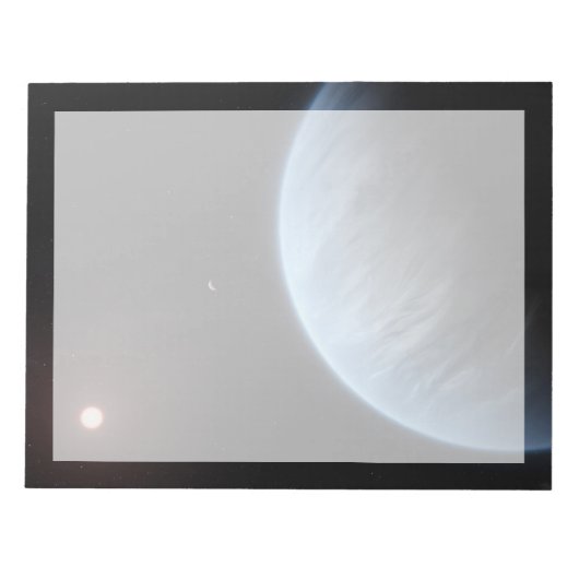 Planeet K2-18b, gastheer ster en bijbehorende plan Notitieblok (Voorkant)