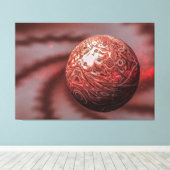 Planeet Mars. Buiten het uitzicht. Canvas Afdruk (Insitu (Houten vloer))