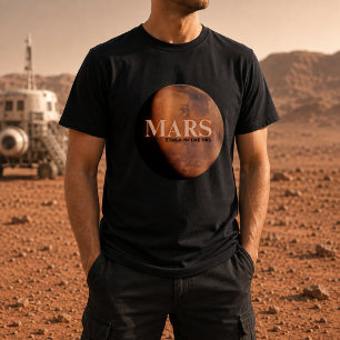 Planeet Mars Grappig T-shirt
