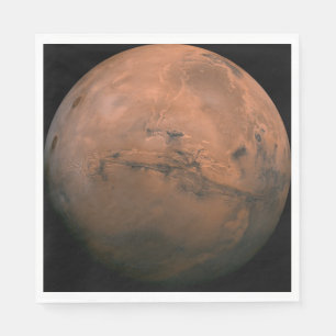 Planeet Mars Valles Marineris Astronomie Papier Servet