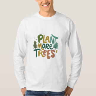 Planeet meer bomen t-shirt