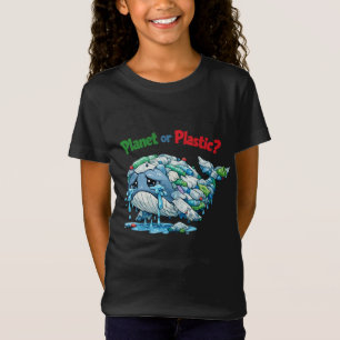 Planeet of Plastic? Red de Walvis Oceaan. T-shirt