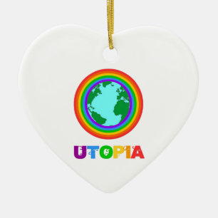 Planeet Utopia Keramisch Ornament