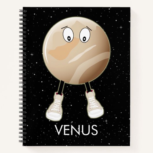 Planeet Venus & Sterren Notitieboek (Voorkant)