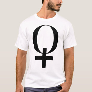 Planeet Venus Symbool (zwart) T-shirt