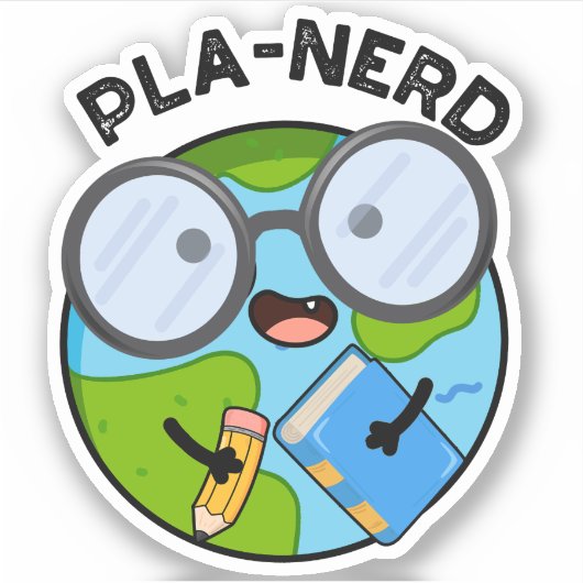 Planerd Grappige Planeet Puns  Sticker (Voorkant)