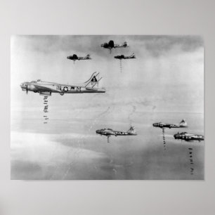 Planes die bommen neergooien boven Duitsland - 194 Poster