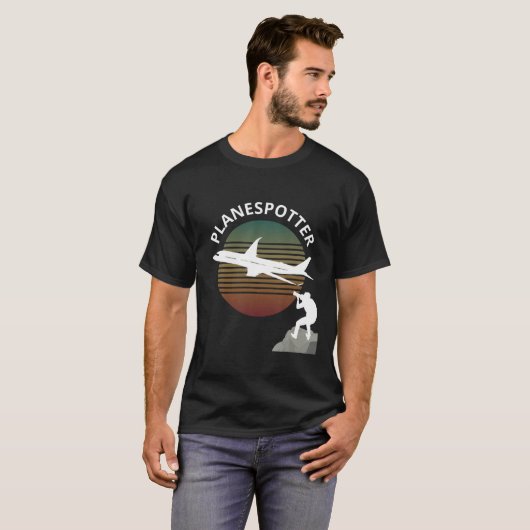 Planespotter Pilot Vliegtuig Watt Airline T-shirt (Voorkant volledig)
