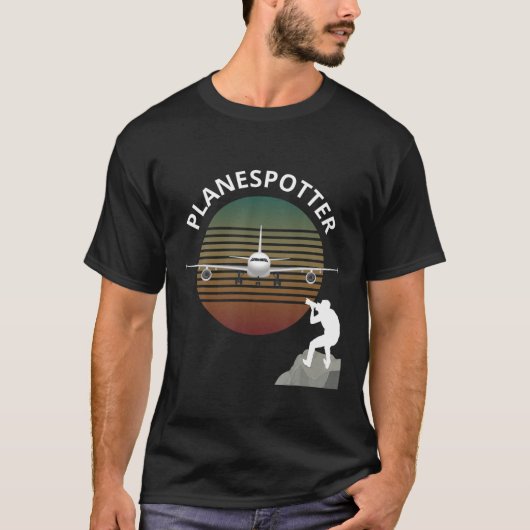 Planespotter Pilot Vliegtuig Watt Airline T-shirt (Voorkant)