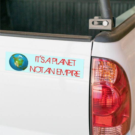 PLANET AARDE - Bumpersticker (Op Truck)