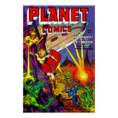 Planet Alien Sci-fi Comics Perfect Poster (Voorkant)