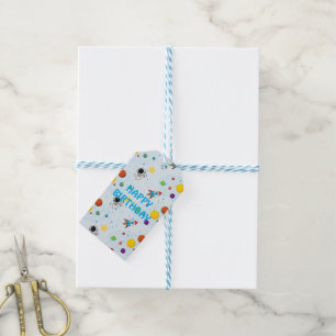 Planet Astronaut Rocket Gift Labels Cadeaulabel