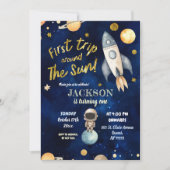 Planet Boy Space 1e reis rond de verjaardag van de Kaart (Voorkant)